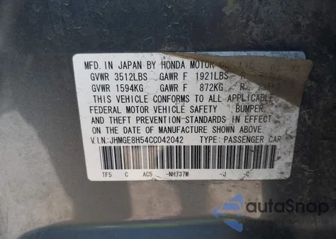 JHMGE8H54CC042042